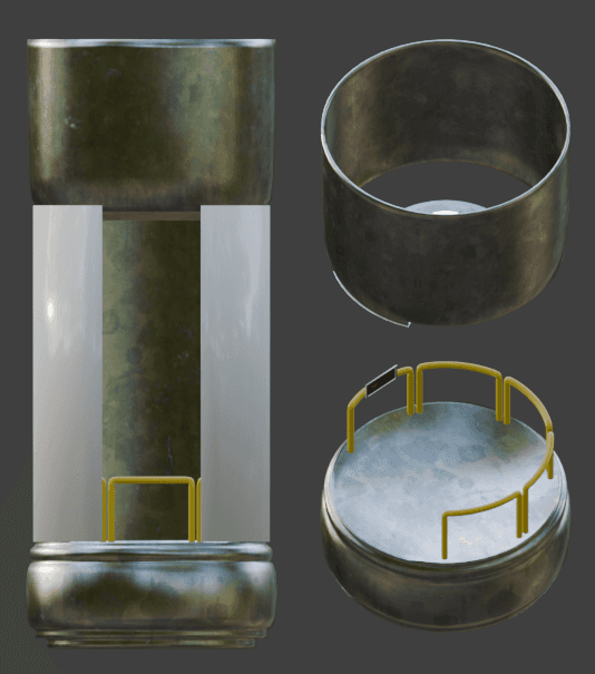 Elevator model and orthographic view
